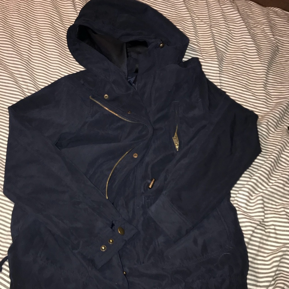Soft lined blue jacket